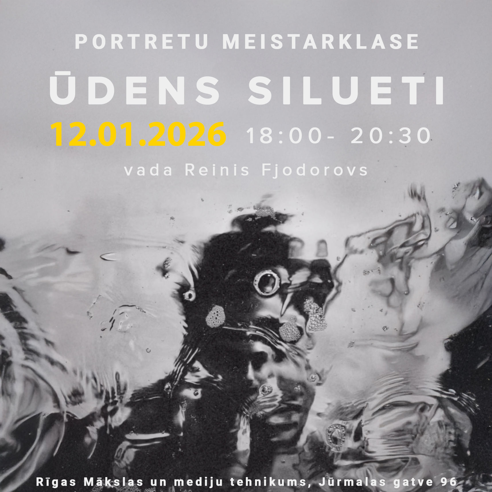 Ūdens silueti - ekspresīvu portretu meistarklase divās daļās (prakse + apstrāde)